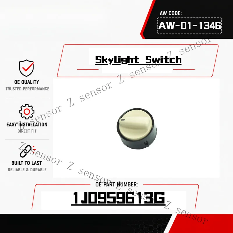 1J0959613G Beige Sunroof Rotary Switch For VW Passat B5 Golf Jetta MK4 Beetle