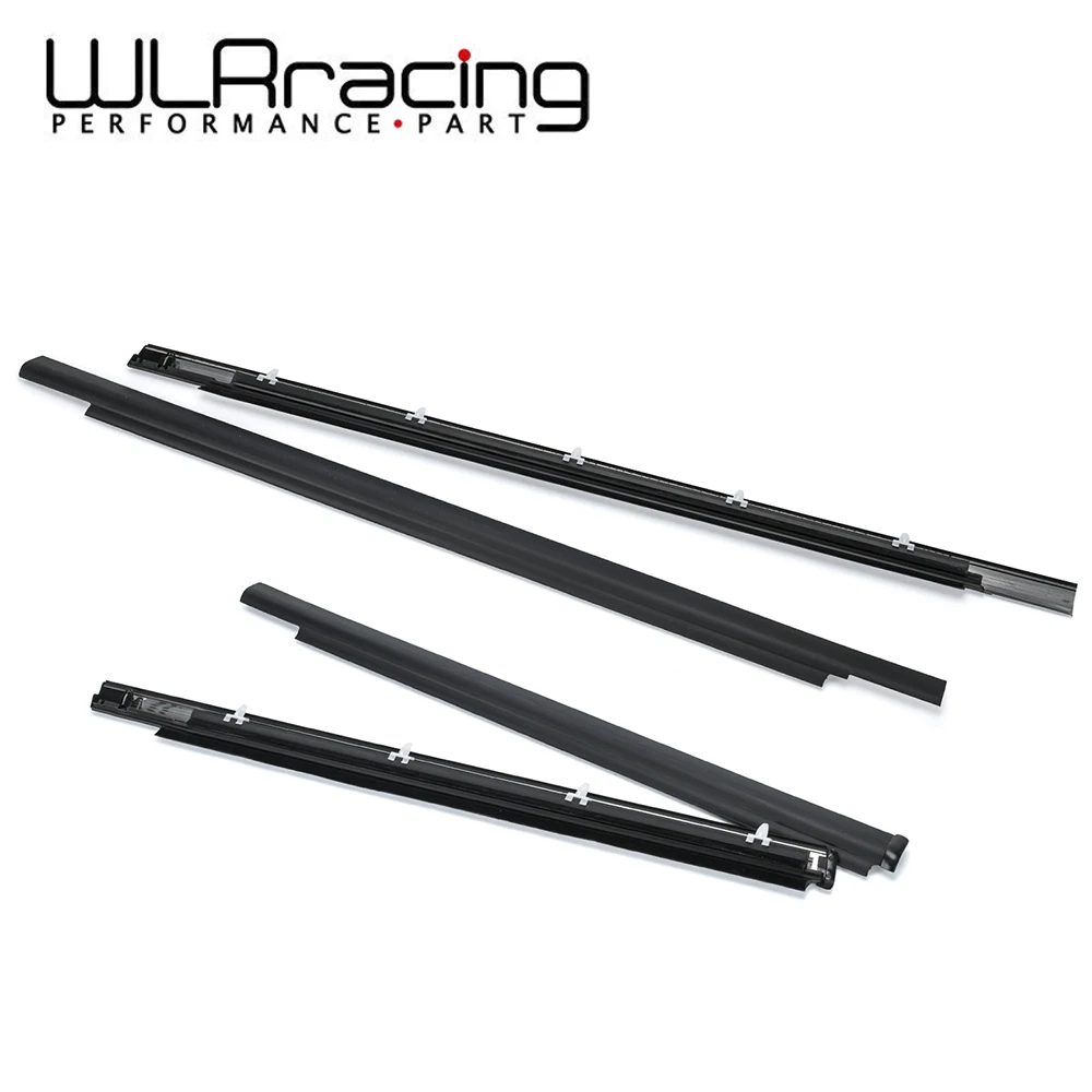 Artudatech 4pcs Door Belt Molding Weatherstrip For 01-07 Toyota Sequoia For 8 Cyl 4.7L Engine 75710-0C010/ 75720-0C010