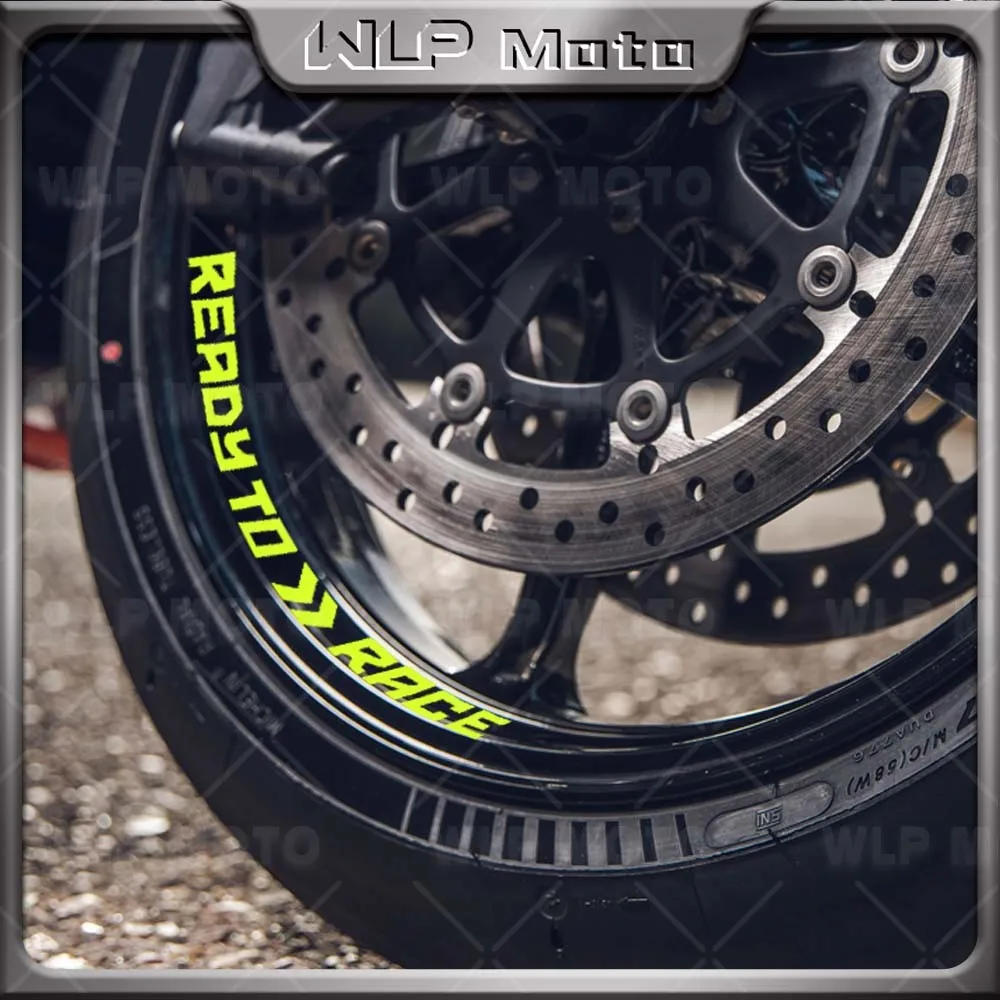 ل R2R DUKE 790 890 1290 250 390 125 دراجة نارية عجلة عاكسة ملصق "جاهز للسباق" محور شريط الشريط ملصق مائي الملحقات
