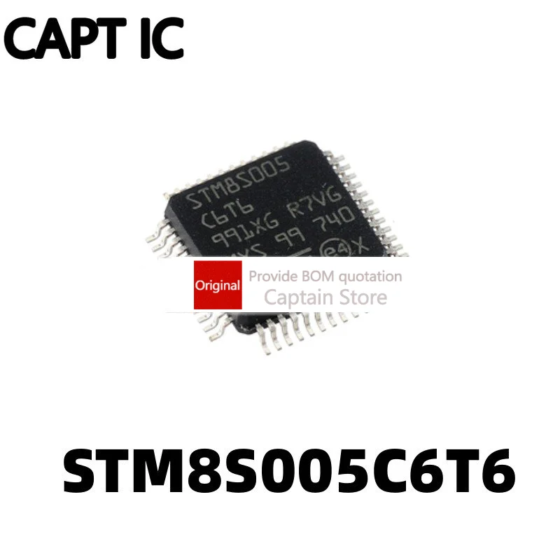 5PCS STM8S005C6T6 QFP48 STM franchise