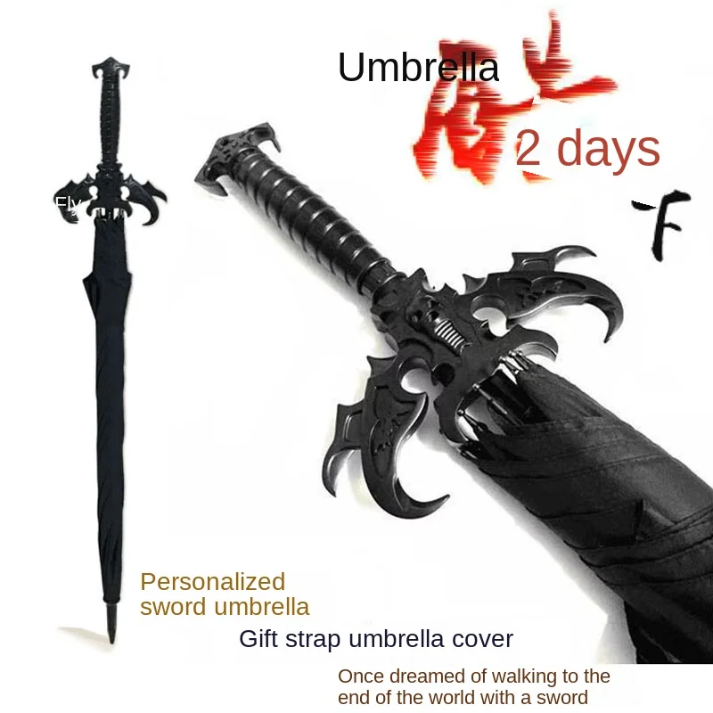 

Martial Arts Umbrella Long Handle Sword Umbrella Sword Internet Celebrity Samurai Knife Mimic Umbrella Male Personality Retro