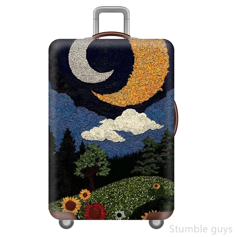 

Эластичный чехол для чемодана, защищающий от царапин, пыленепроницаемый, прочный, моющийся, полезен для деловых поездок, 18-32 дюйма