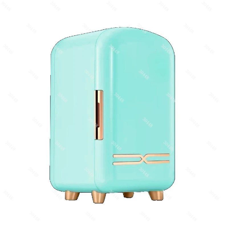 Mini Skincare Fridge Refrigerator 4L 6L 8L Cooler Warmer LED Mirror Portable Cosmetics Storage Dorm Gift