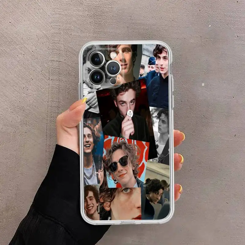 Timothee Chalamet Phone Case for iPhone 11 12 13 Mini Pro Max 8 7 6 6S Plus X 5 SE 2020 XR XS Case shell