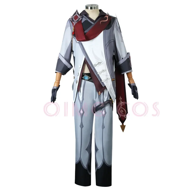 Genshin Impact Tartaglia Cosplay Costume Uniform Wig Anime Halloween Costumes for Men Game