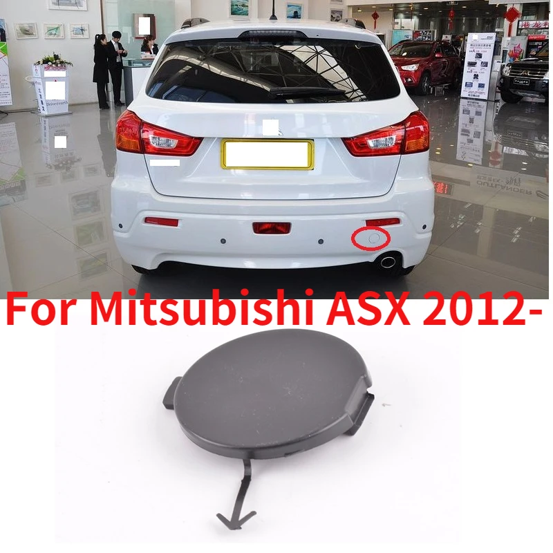 CAPQX For Mitsubishi ASX 2012- Rear Bumper Tow Trailer Hook Cover Trailer Hood traction Towing Cap housing Shell Lid 6410B800XA