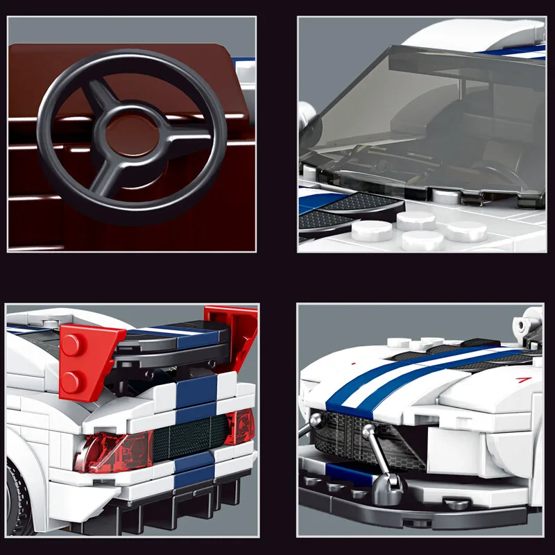 

Mould King ACR Speed Sports Car Building Blocks Kit with Display Box Luxury Car Series Model Assembly Bricks Toy Kid Gift 27011