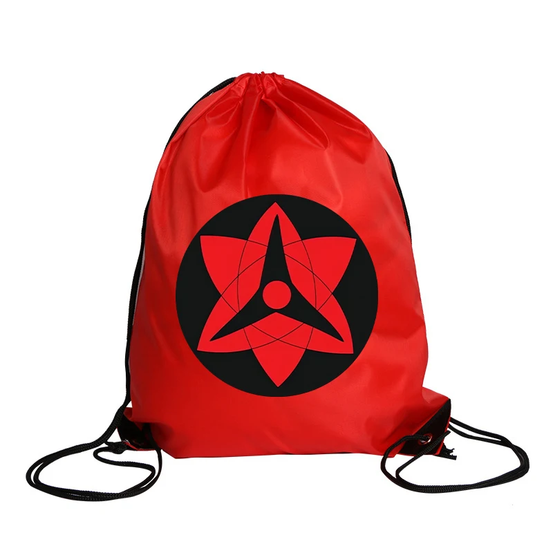 Naruto Drawstring Bag Fashion Fruit Vegetables Storage Backpack String Bags Women Men Large Capacity Gym Swim Beach Daily Pocket