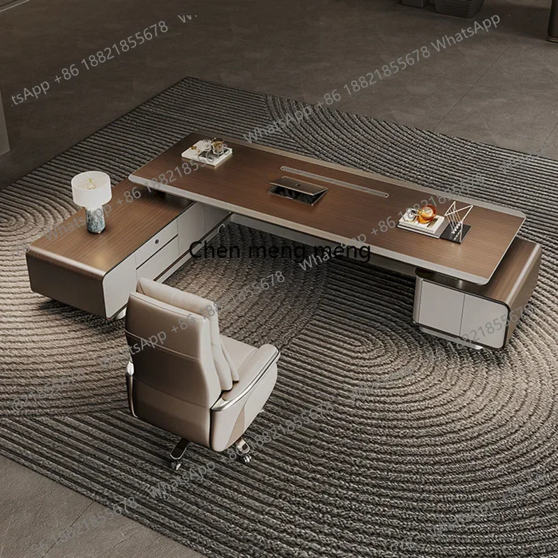 

E136 modern aesthetic office desk european unique xenomorph irregular decoration office desk Large size meuble bureau salon furn