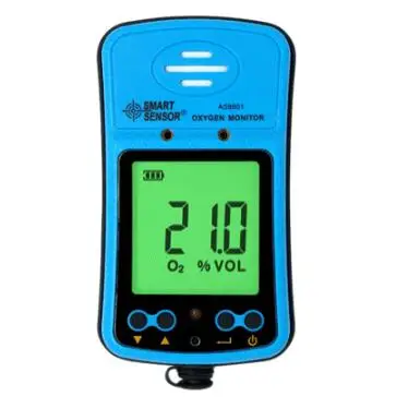 AS8901 Portable Oxygen Measuring Instrument Oxygen Detector O2 Tester Concentration Detector LCD Display Gas Analyzer Alarm