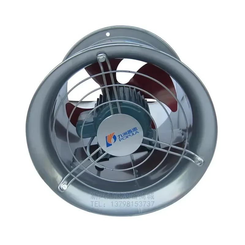 Pipeline fan 380V220V kitchen strong all copper low-noise axial flow fan OK