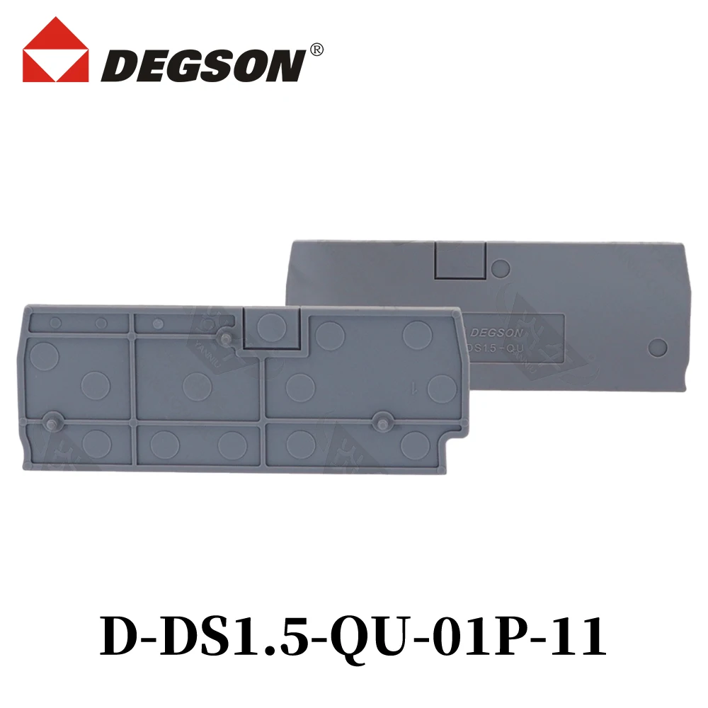 10 قطعة DEGSON DS1.5-QU-01P-11-00ZH DS1.5-QU-PE D-DS1.5-QU Din السكك الحديدية كتل طرفية موصل DS1.5 فينيكس الاتصال 17.5A 500V #5