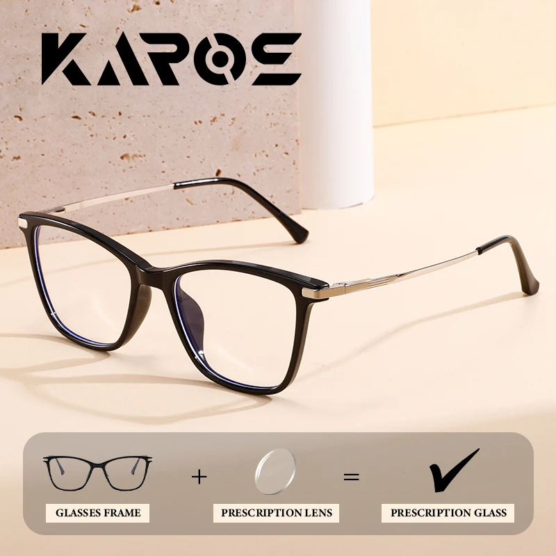 

Fashion Women Cat Eye Prescription Glasses Ladies Lightweight Transparent Colorful Optical Lenses Anti-blue Light Eyeglasses