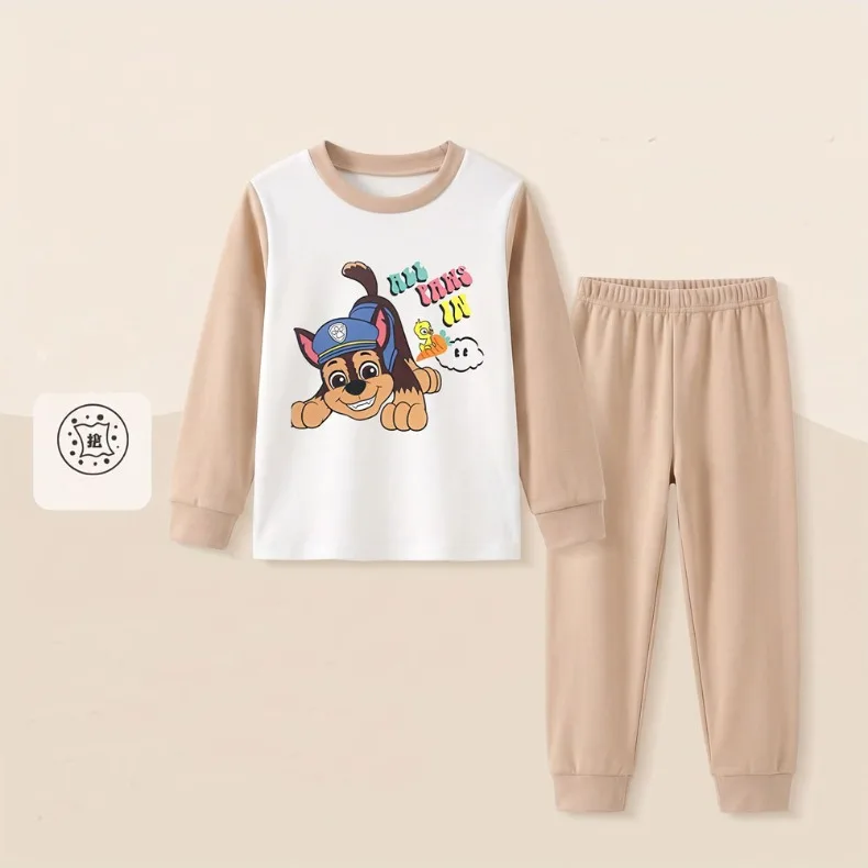 2026 Herbst Winter Mädchen und Jungen Verdickte Warme Langarm-Hauskleidungssets Kinder Weiche Bequeme Schlafanzüge Kinder-Pyjama-Set Neu – Detail 18