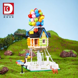 Flying Float Balloon House Building Blocks City Architecture Tensegrity Sculptures Classic with Animals Children Toys 686pcs