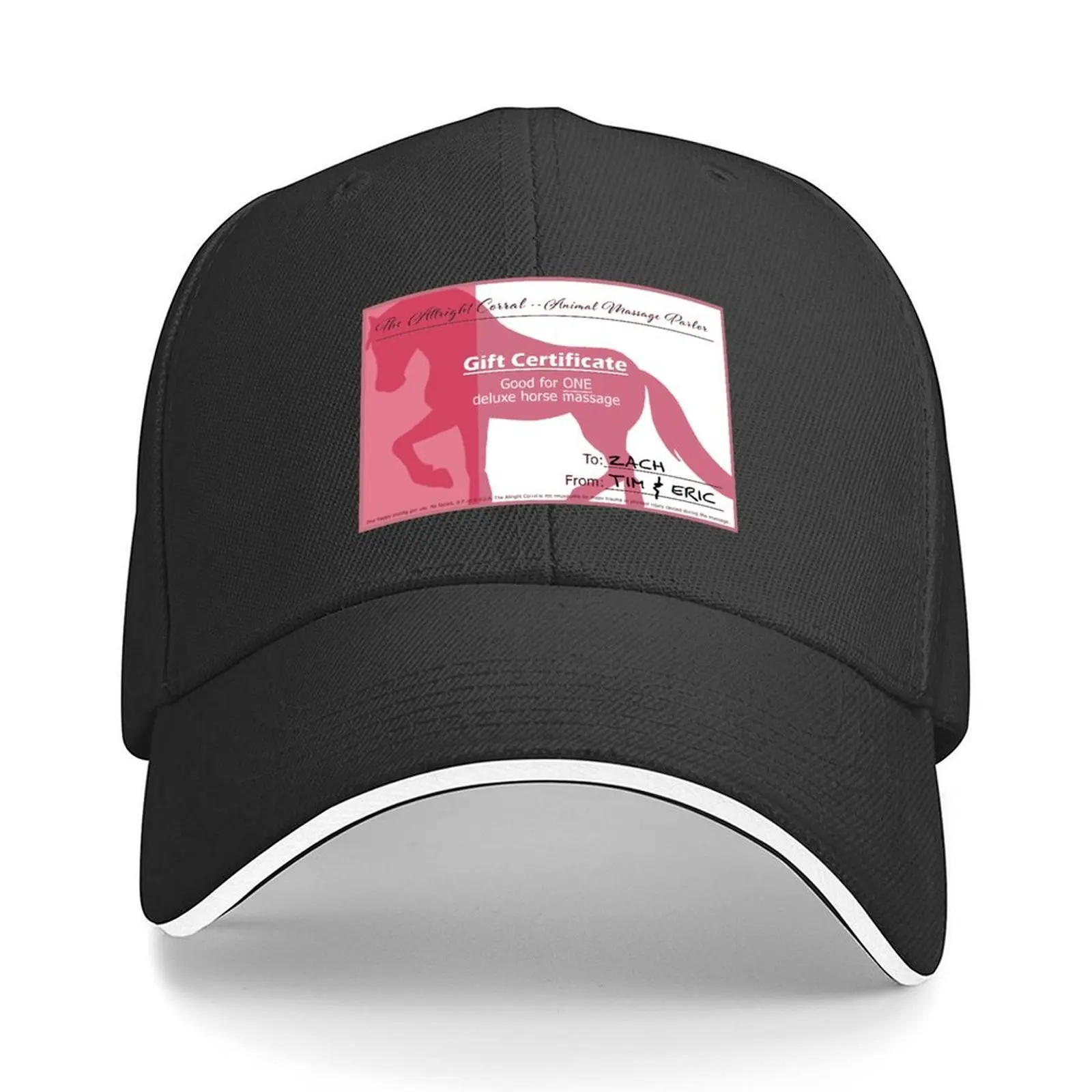 

Deluxe Horse Massage Gift Certificate Baseball Cap hiking hat Sun Cap Kids Hat Ladies Men's