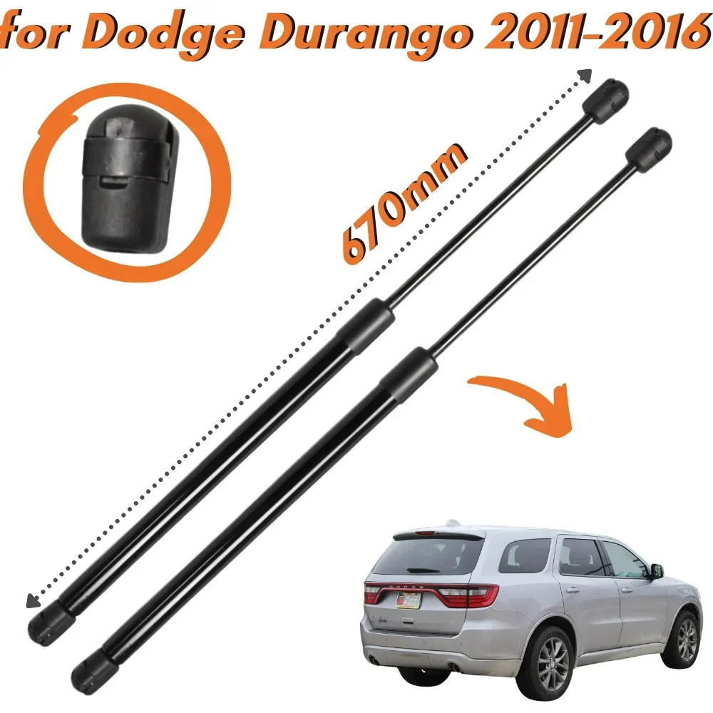 Qty(2) suportes do tronco para 2011-2016 dodge durango suv com liftgate de energia sg114008 68083196a traseira bagageira boot elevador barra de apoio