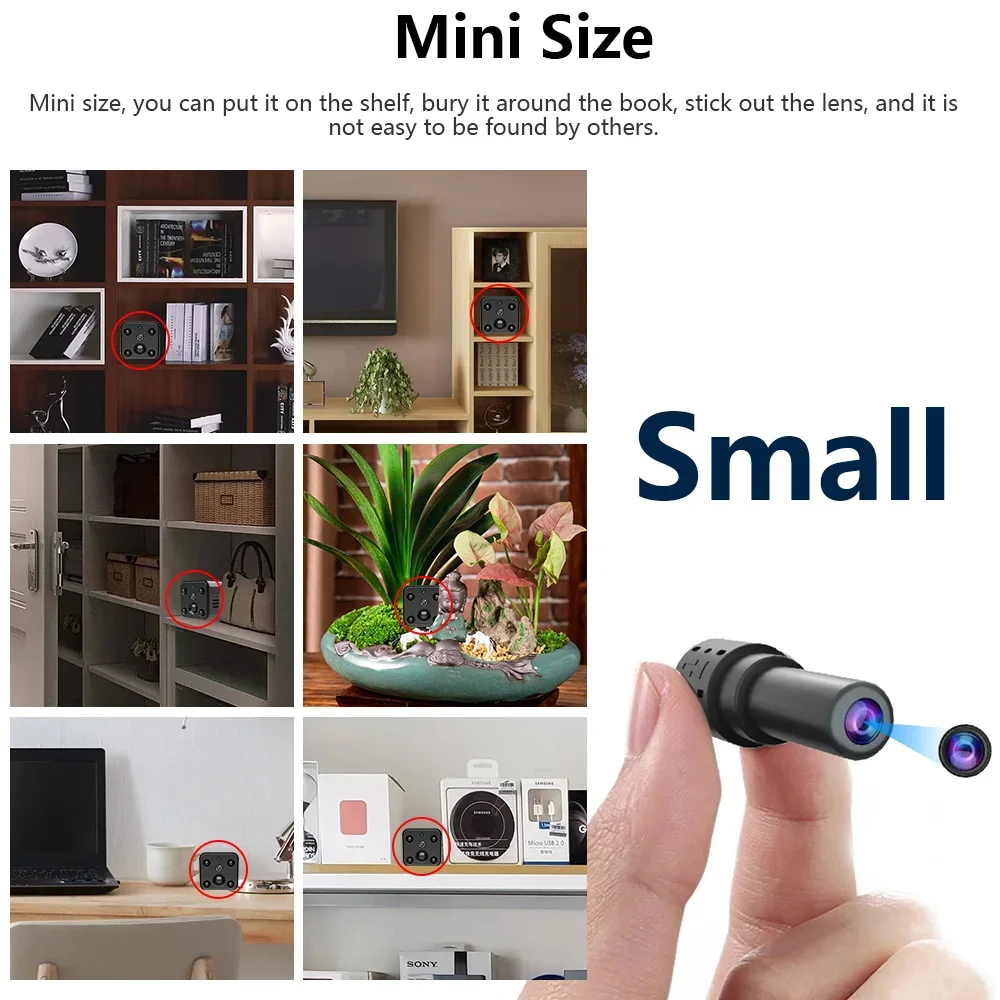 1080P HD Mini WiFi Camera Indoor Safety Security Surveillance Baby Monitor Small Camcorder IP Camera Audio  and Video Recorder