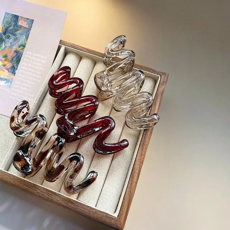 3PCS Premium Feeling Wave Shark Clip Haarclip Vrouwelijke achterhoofdplaat Haarclip Grote grijpclip Haarclip Hoofdtooi Haargreep