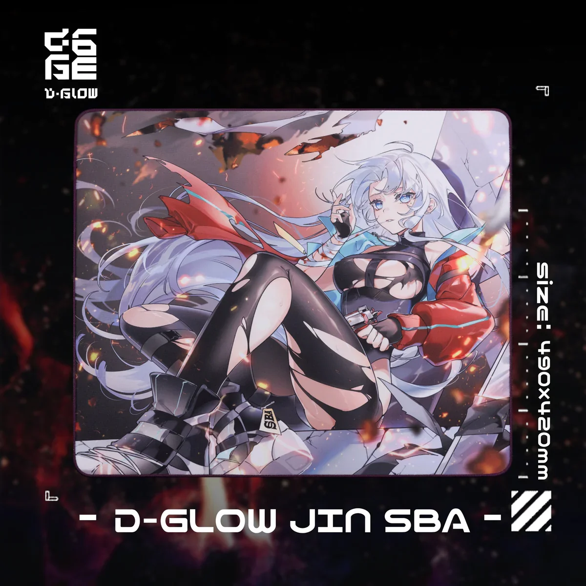 

D-GLOW *JIN* SBA.ver SBA Gaming Fine Surface Коврик для мыши Гладкий и нежный Csgo Esports Fps Тканевый коврик Большой игровой коврик для мыши Sy