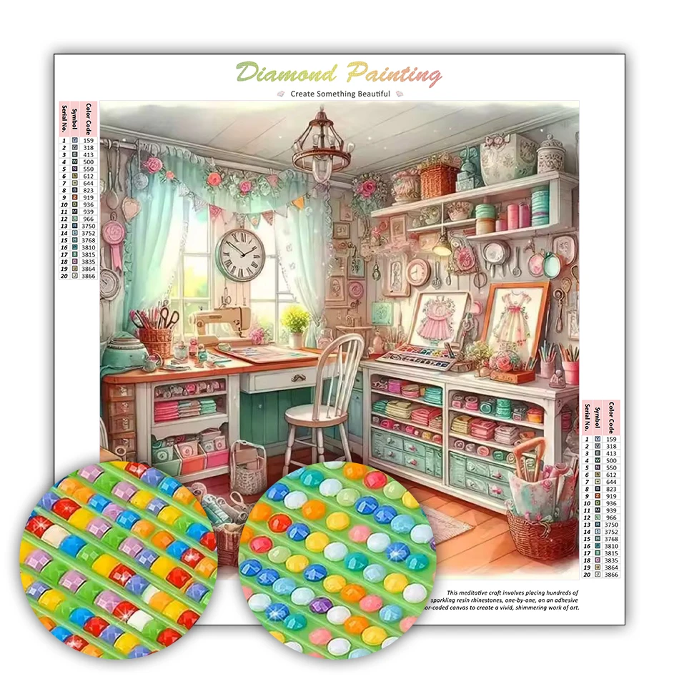 GATYZTORY Diamond Painting Tools Gift Diy Crafts Kits For Beginners Landscape Room Decoration Adult Kits 5D Diamond Pictures set