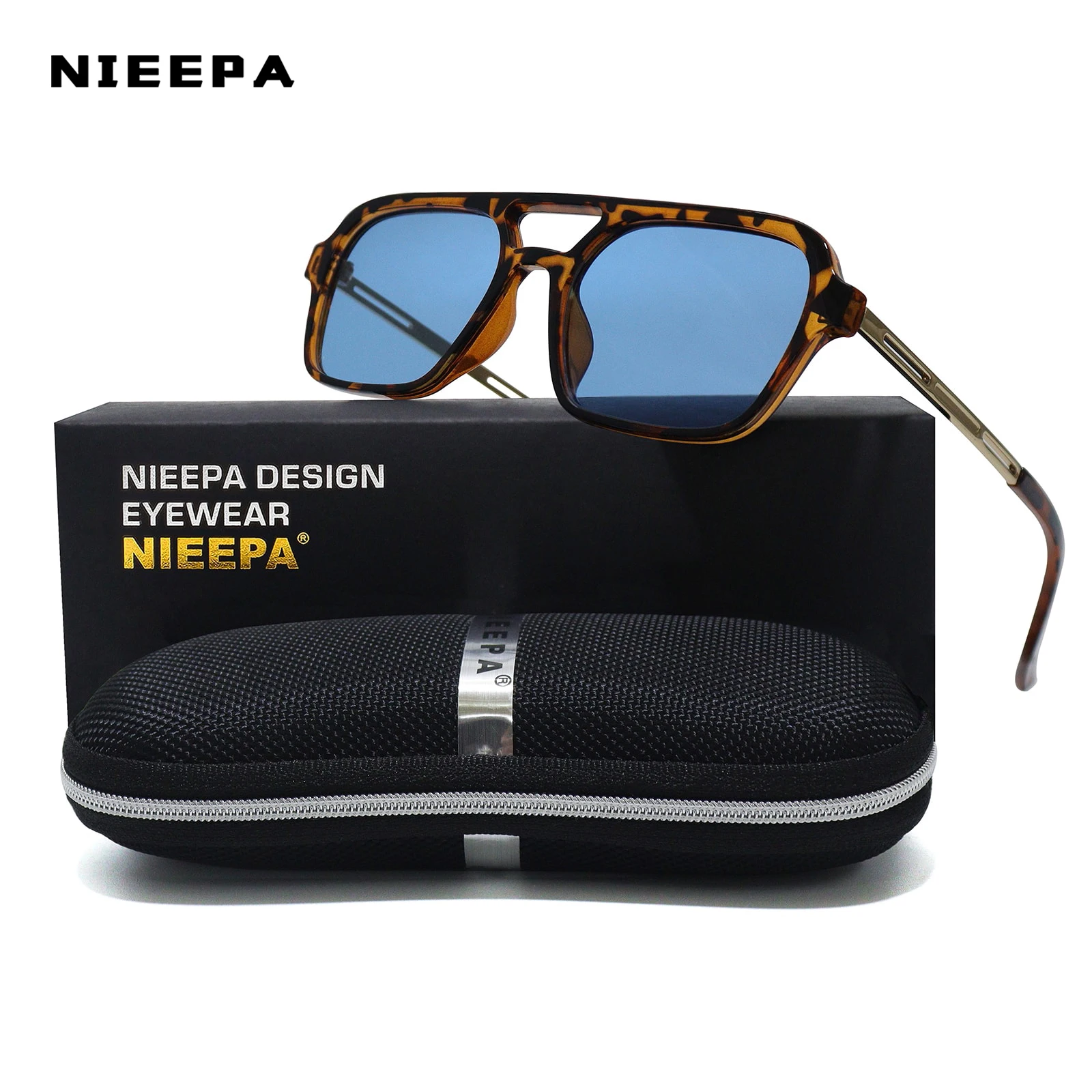

Small Square Sunglasses for Women Fashion Luxury Double Bridges Sun Glasses Trendy Vintage Hollow Eyewear Oculos De Sol