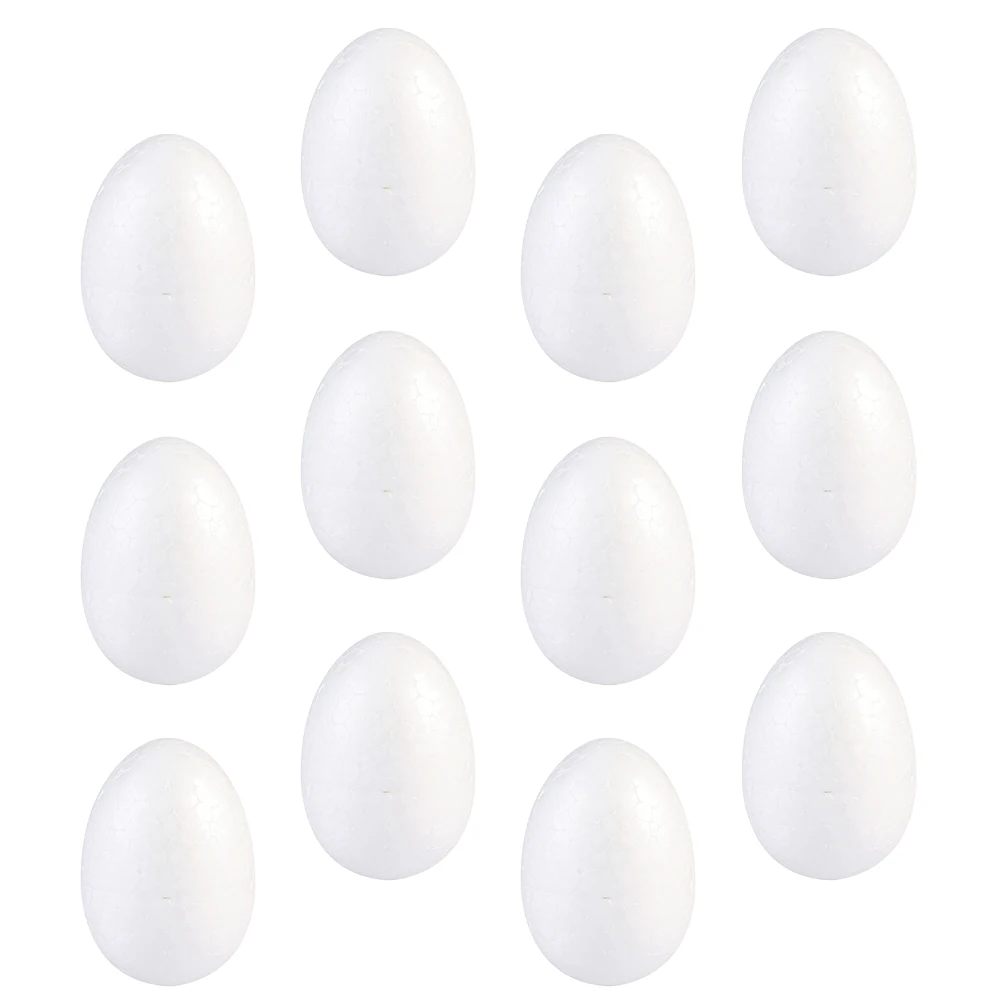 

25pcs Easter Diy Foam Eggs White Craft s For Painting Decorating School Holiday Wedding Projects Foam Craft