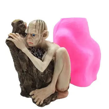 מפלצת סיליקון חייזר עובש dify נר גביש בטון קריסטל dropper עובש מיוחד עבודת יד