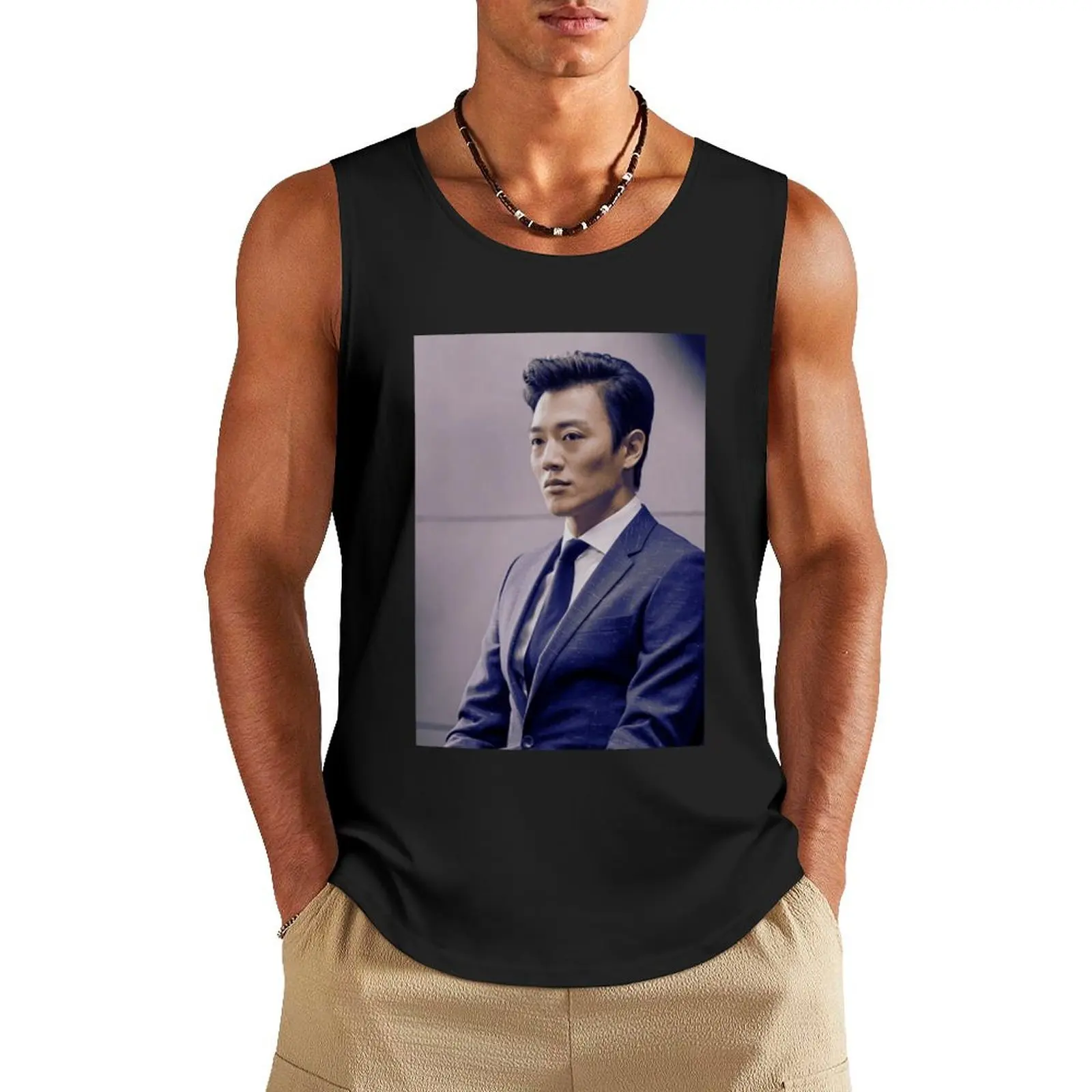 

Kim Rae-won Tank Top t-shirt for man sleeveless t-shirts for men