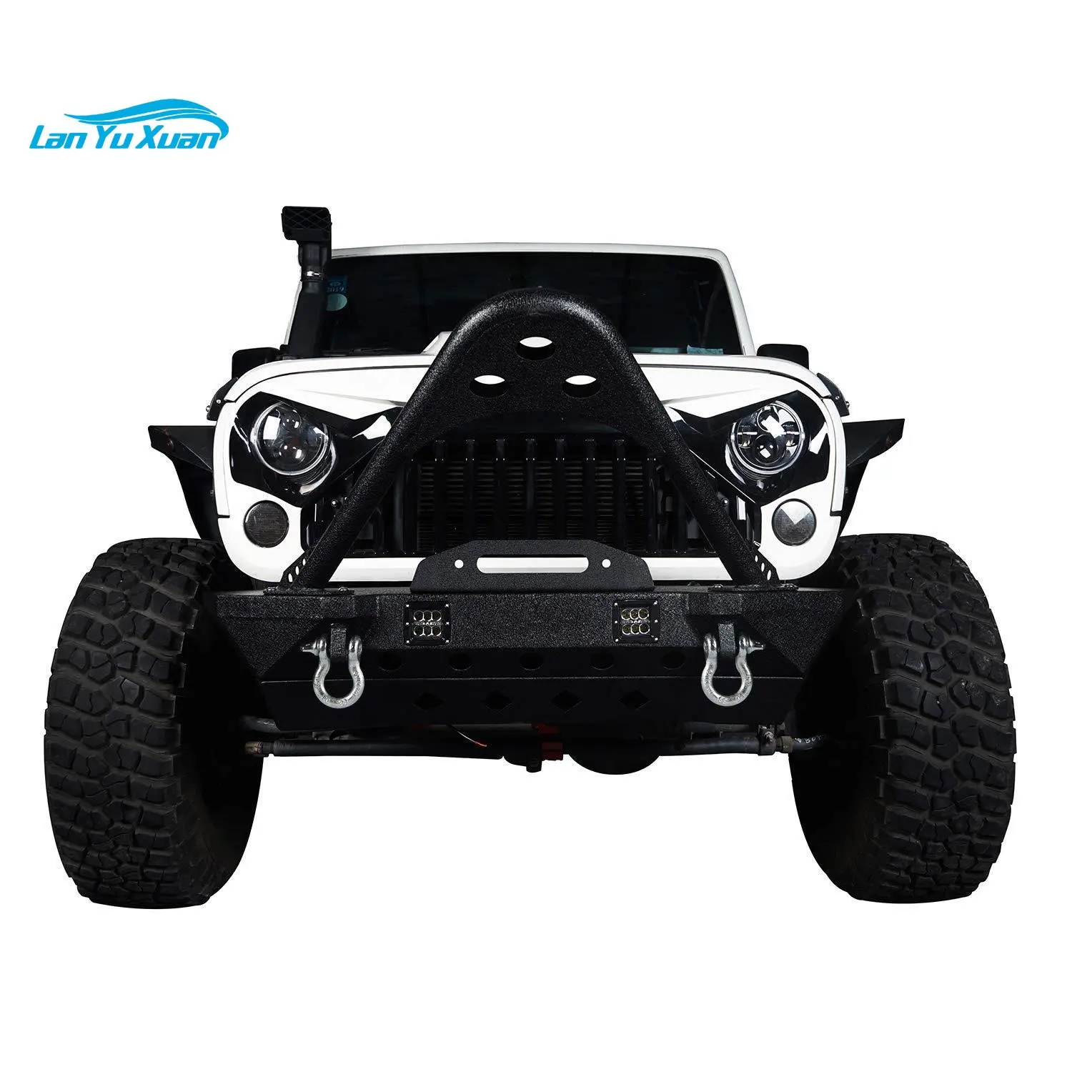 Stainless Steel Winch Bumper Auto Body Kit 4x4 Offroad Pickup Front Bumper Fit For Jeep Wrangler JK