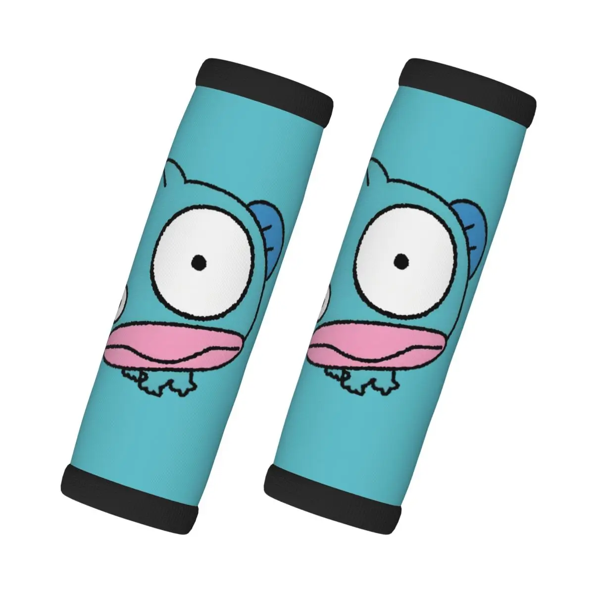 

Пользовательские Hangyodon мультфильм 2 шт. ручка для багажа обертка мягкая ручка крышка ручки ручка неопреновый чемодан для салона автомобиля