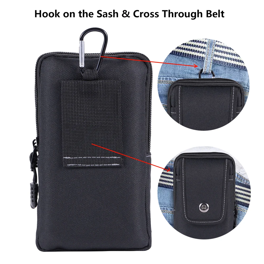 Universal Hiking Belt Case for Mobile Phone Within 7.5\