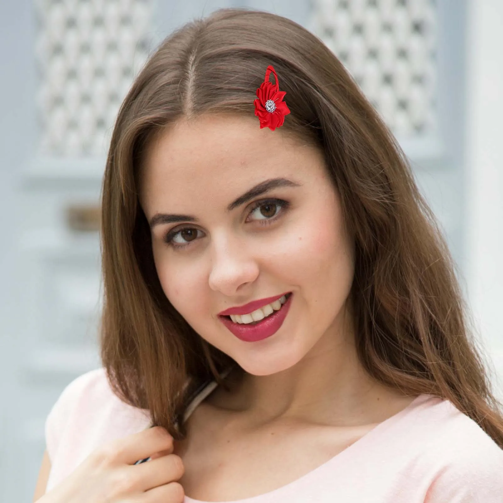 

10 PCS Sun Petal Hair Clip Flower Snap Barrette Barrettes 's Clips Hairpin Floral Bow