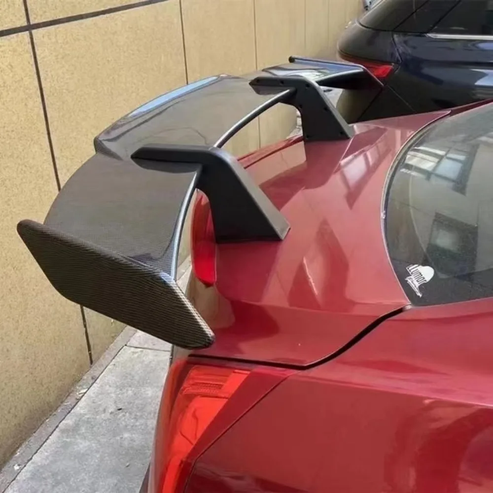 

For Universal Carbon Fiber Rear Spoiler Wing for Sedans 90% Exterior Body Kit Racing Car Tuning Decoration