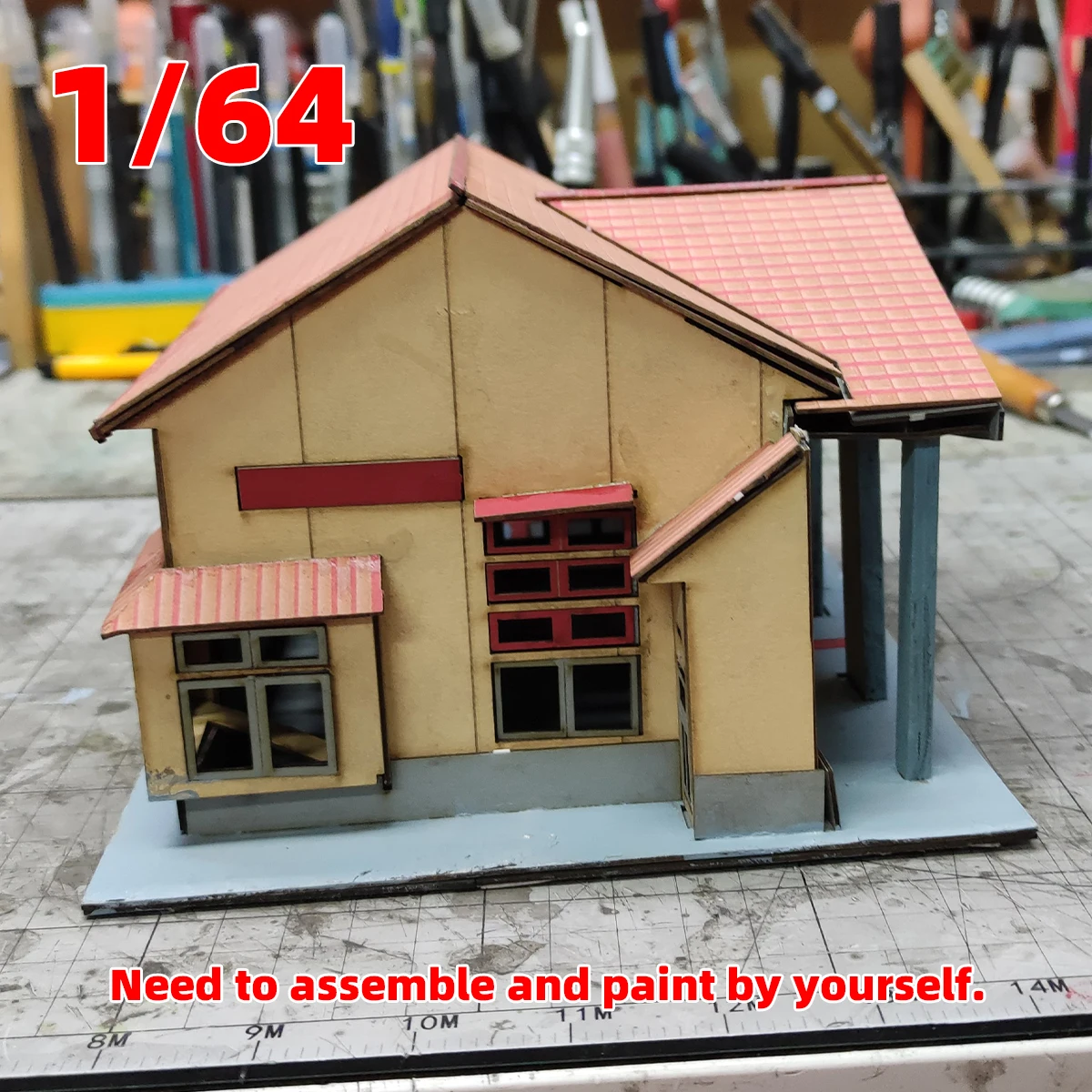 Architektonisches Modellbausatz Sandtisch-Modell Eisenbahn Bahnhof Busstation Diorama Maßstabsmodellbausatz 1/64 1/72 1/87 1/150 – Detail 6
