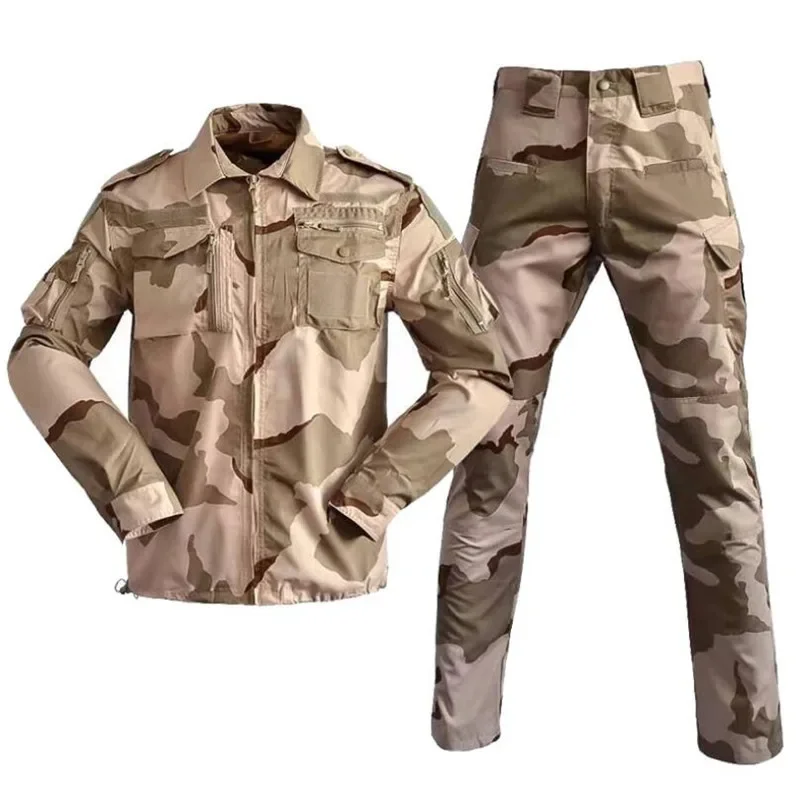 Outdoor Tactical Military Multi-pocket Camouflage Long Sleeve Suit Male Special Forces Hunting Training Combat Tactical Suit