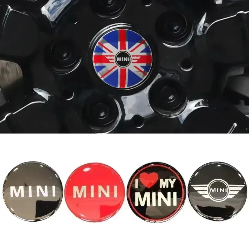 

4 шт. 52 мм для Mini Cooper JCW R50 R52 R53 R56 R57 R58 R60 MINI CLUBMAN COUNTRYMAN наклейки на центральную ступицу колеса логотип автомобильные аксессуары