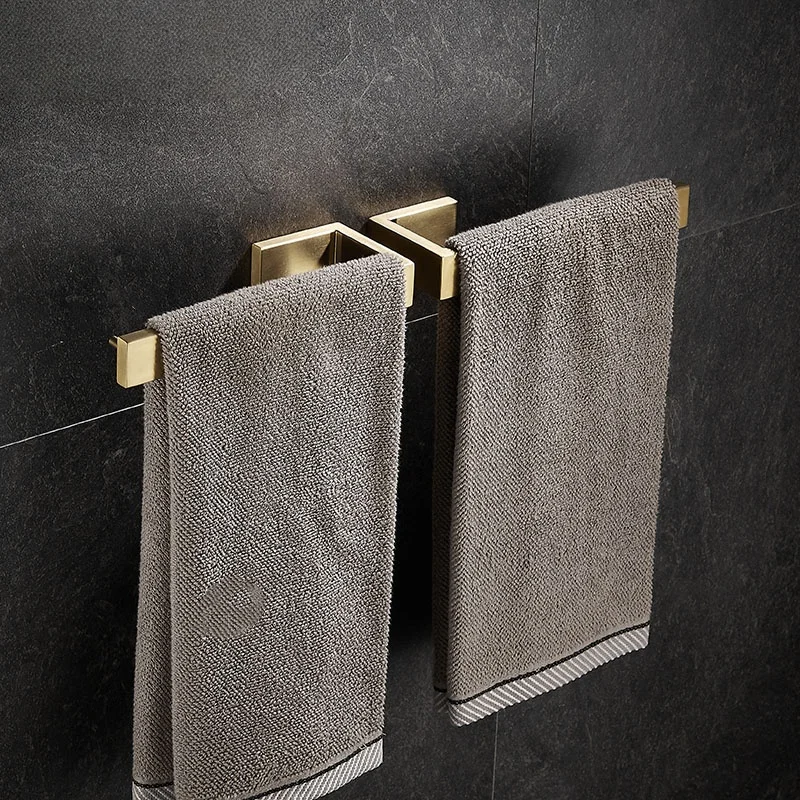 

Brushed Gold Bathroom Towel Bar Wall Mounted Towel Rod SUS304 Grey Towel Hanger White Towel Holder White Towel Rail Towel Bar