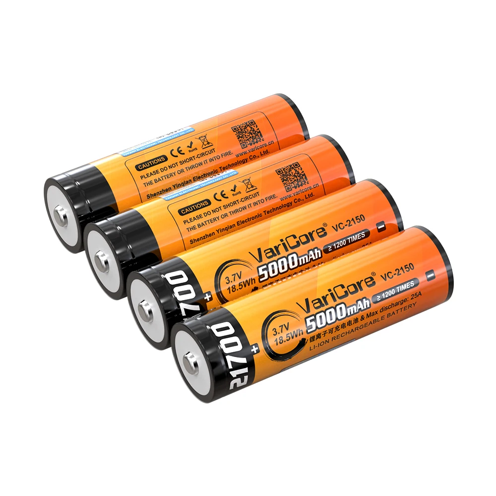 VeitoKala Lii-51G 21700 3.7V 5100mAh batterie lithium-ion haute capacité bricolage 24v 36v 48v 60v batteries rechargeables + pointe pointue