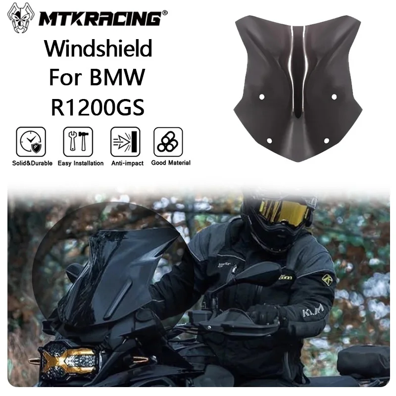 

MTKRACING Windshield For BMW R1200GS 2012-2021 Motorcycle Front Screen Windshield Fairing Windshield Wind shield Deflector