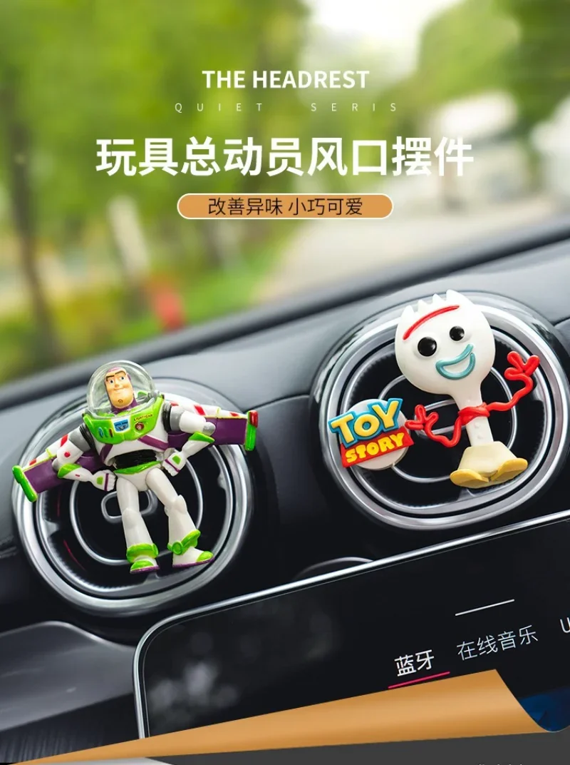 Toy Story Woody & Buzz Lightyear Auto-Duftclip, Cartoon-Lufterfrischer für die Auto-Klimaanlage – Detail 1