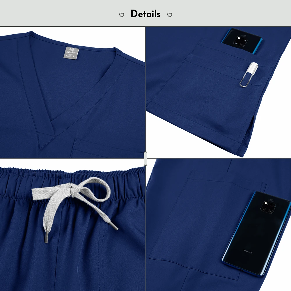 الدعك الرجال النساء بالجملة الدعك الزي الطبي عداء ببطء مجموعة الممرضات اكسسوارات عيادة الأسنان الحيوانات الأليفة الاستمالة فرك السراويل العليا مجموعات