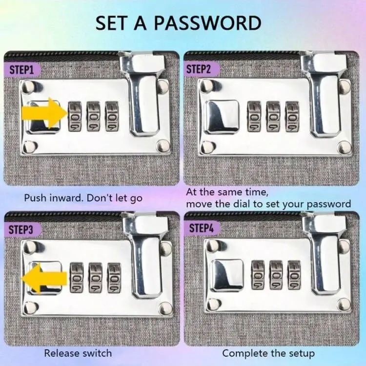 현금 여권 신용 카드 보관 현금 가방을 위한 잠글 수 있는 돈 가방 동전 지갑