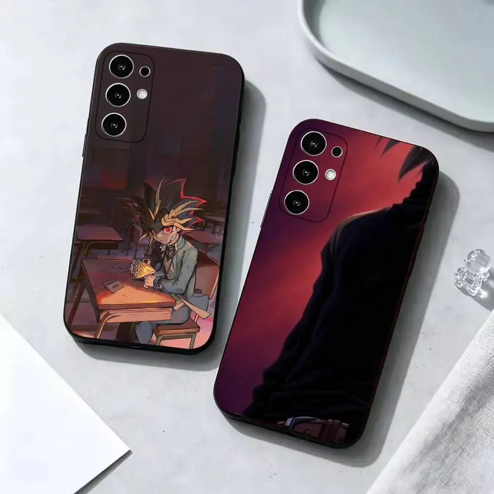 Yu‑Gi‑Oh Slim Shockproof Black Phone Case, Compatible with Samsung S20-S26,Note20,Ultra,Plus,FE,Lite