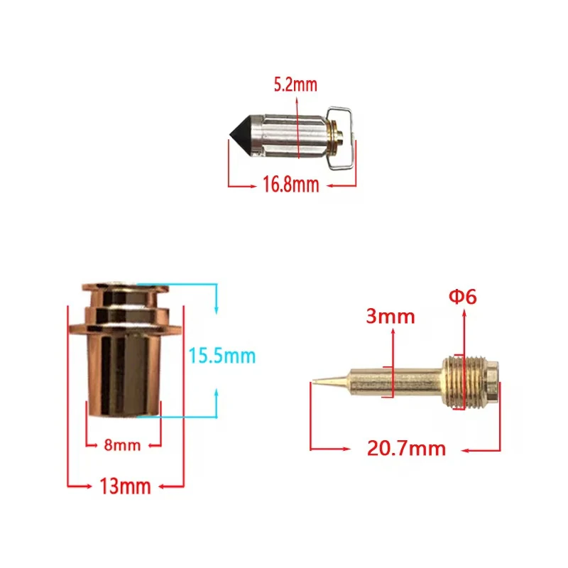 طقم تصليح المكربن لسوزوكي DR800 SR43 DR800S M/N 1991-1997 Mikuni BST33 Carb #5