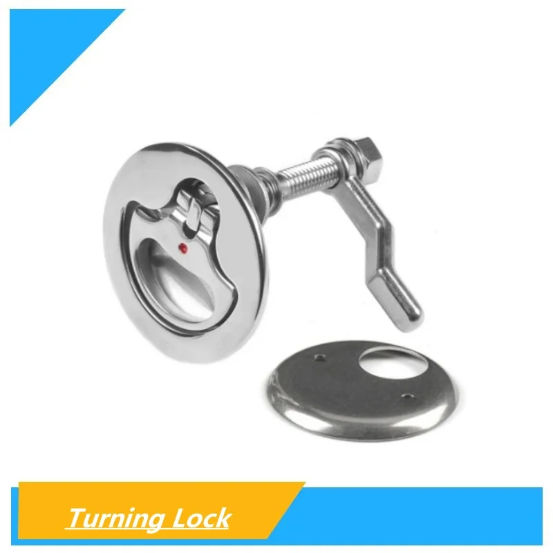 Marine rounded Locking Latch Boat Floor Lock Hatch Boat Door Latches 316 Stainless Steel Marine Latch Locking Flush Pull Hatch