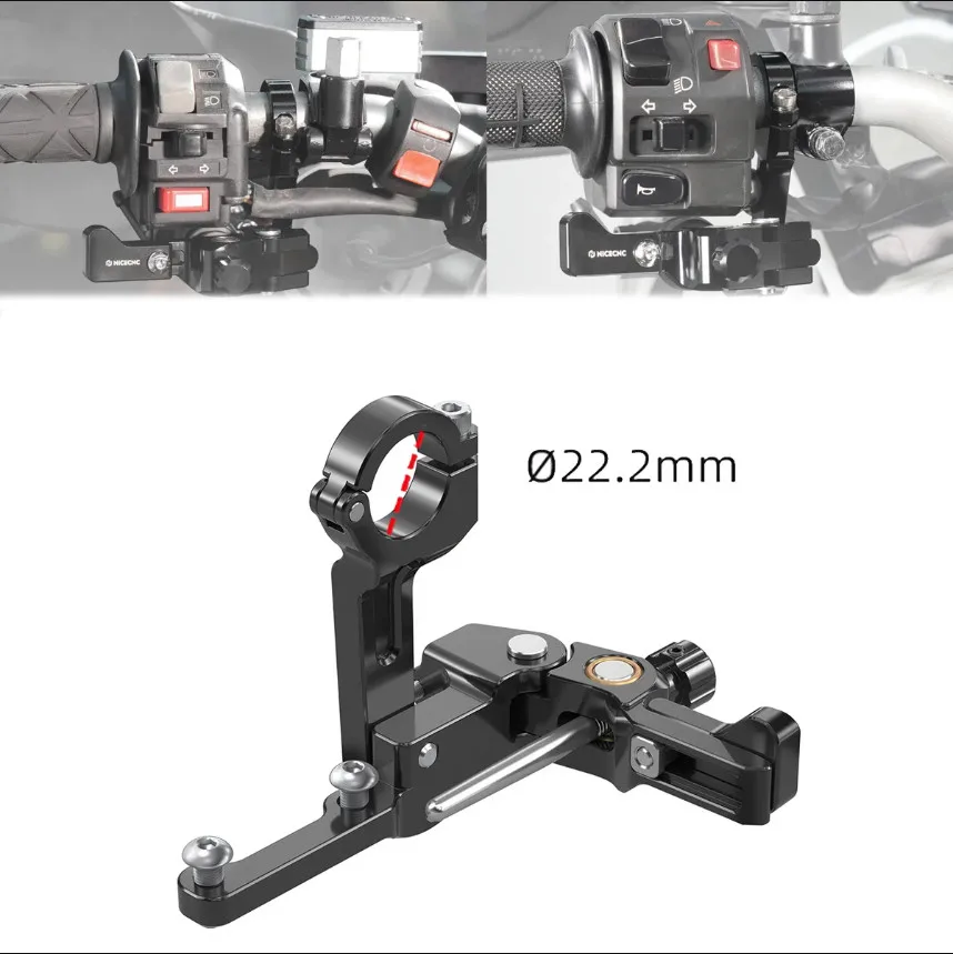 

For 2025 2024 KTM 690 Enduro R Husqvarna 701 Supermoto Yamaha Tenere 700 XTZ07 T700 22mm Handlebar Left Thumb Brake Assembly