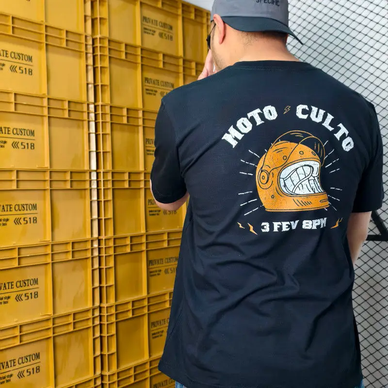 

Мотоциклетный шлем Tough Guy, мужские и женские футболки с короткими рукавами и принтом из чистого хлопка в американском стиле ретро, свободные