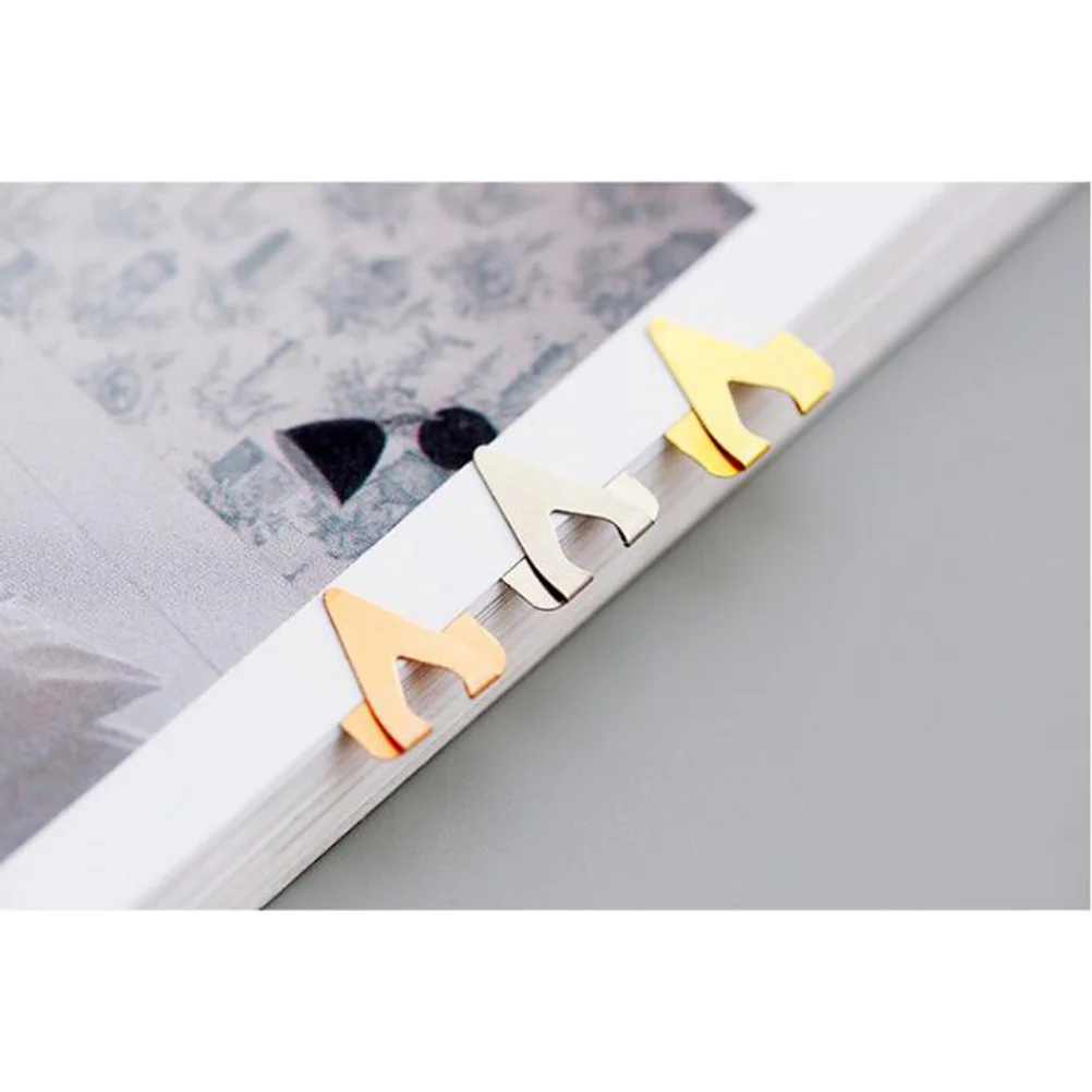 6 Pcs Hollow Metal Bookmarks Glossy Smooth Design Lightweight Gold Silver Creative Bookmark Gifts Students Writers