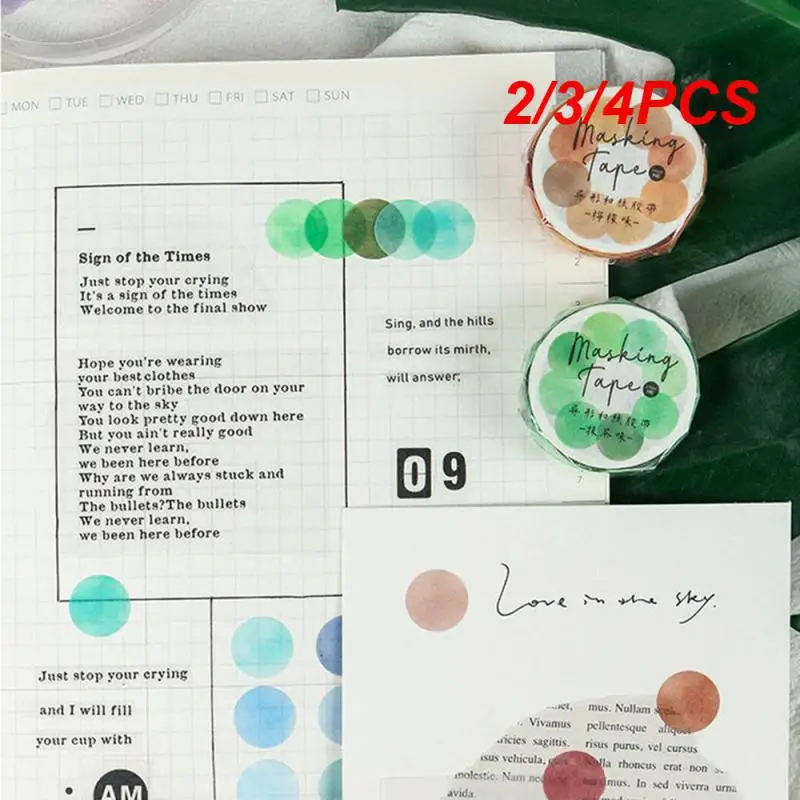 2/3/4PCS Notebook Variety Of Styles Strong Stickiness Soda Flavor Matcha Flavor Sticker Cartoon Stickers Water Proof